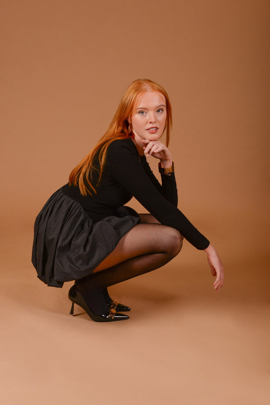 Enya Bubble Hem Dress