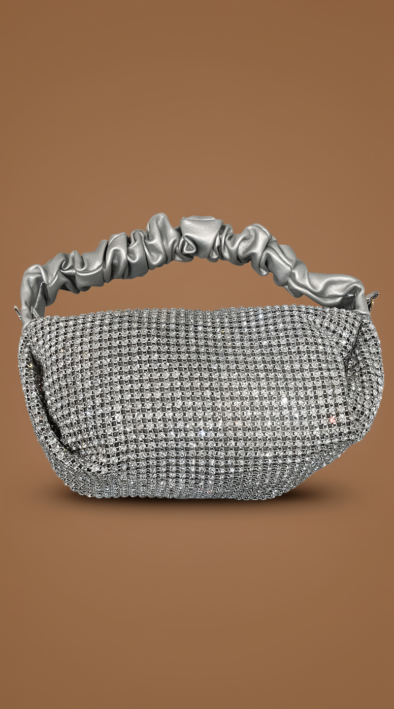 Elizabeth Clutch in Silver