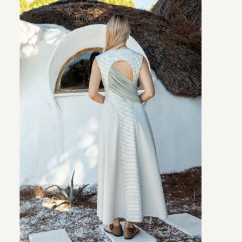 Kameya - Parker Dress in Ecru