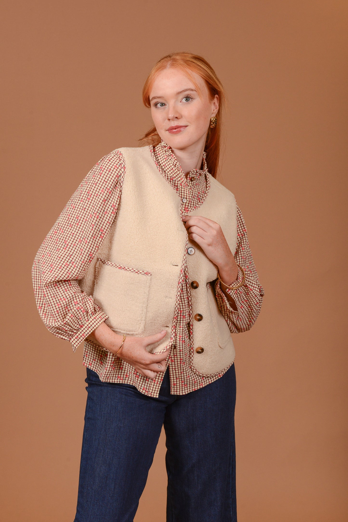 Caoimhe Faux Shearling Gilet