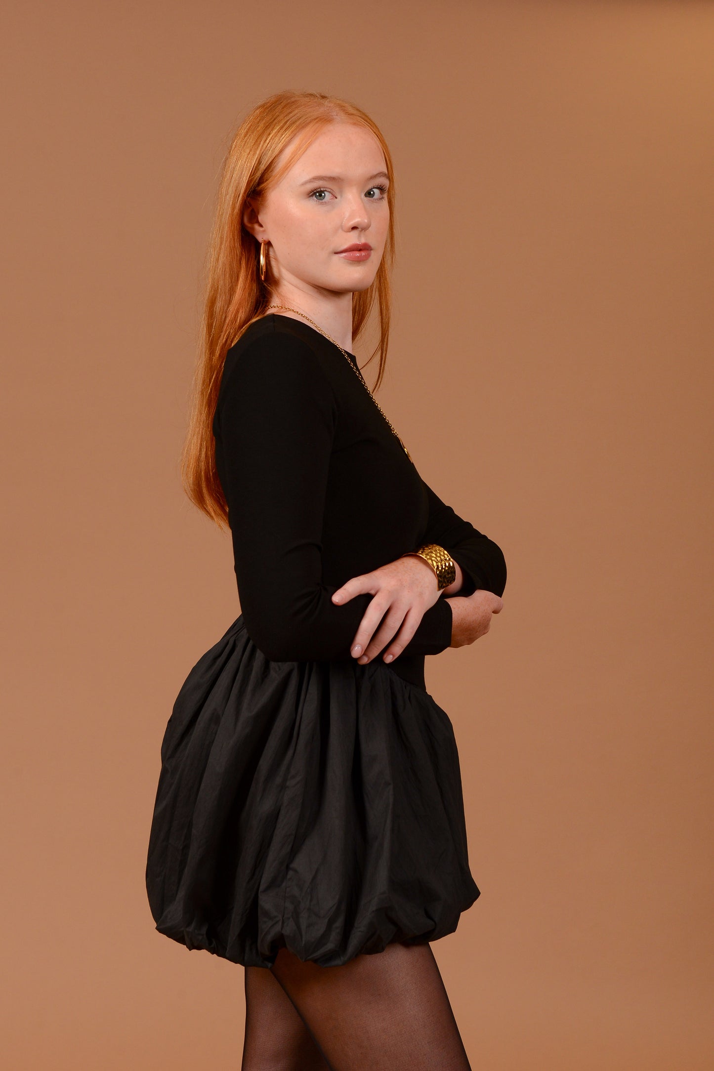 Enya Bubble Hem Dress