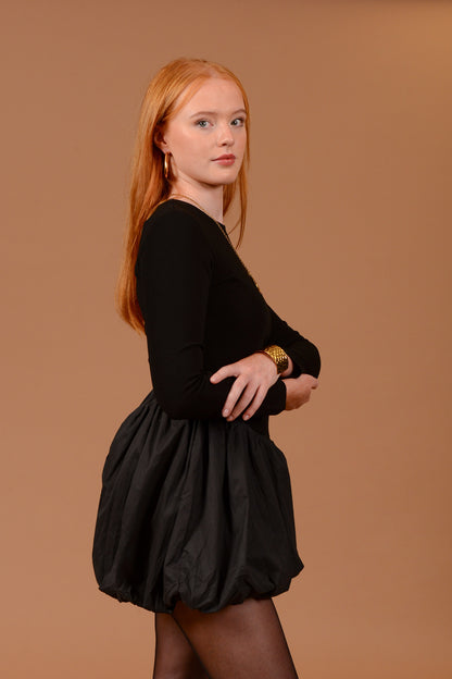 Enya Bubble Hem Dress