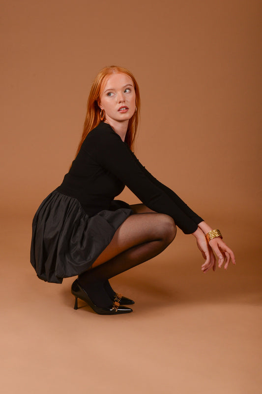 Enya Bubble Hem Dress