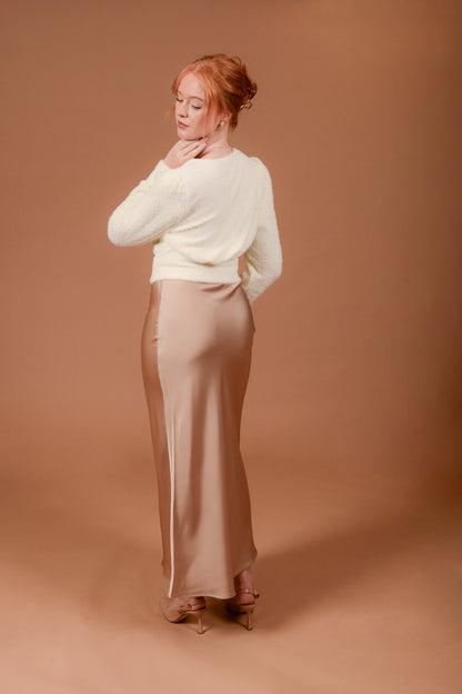 Erica Cream Cropped Cardigan