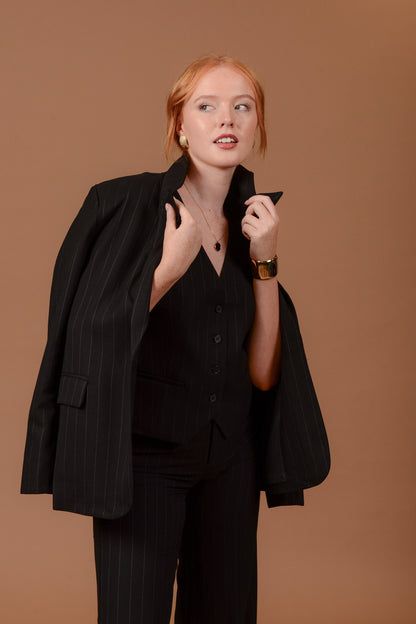 Atisha Pinstripe Blazer