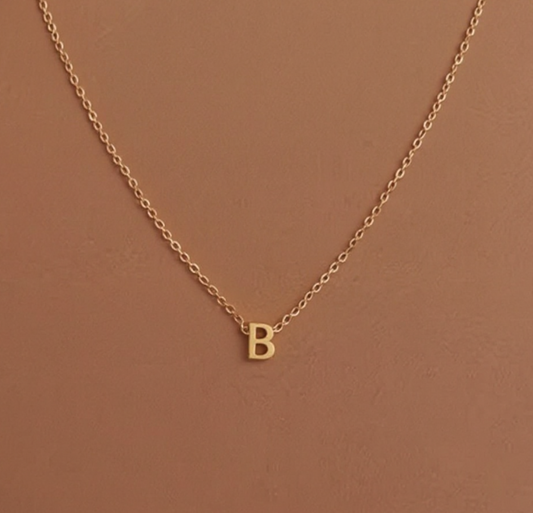 Fine Initial Gold Necklace