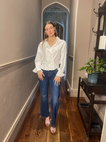 Elsie White Fitted Shirt
