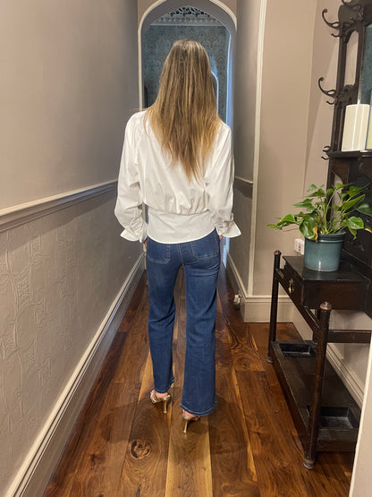 Elsie White Fitted Shirt