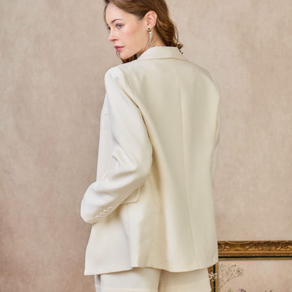 Luna Blazer in Cream