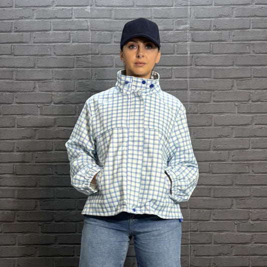 Sorcha Check Utility Jacket in Blue