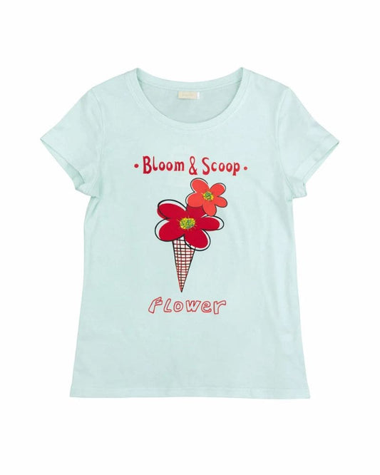 Blake Bloom & Scoop Flower T-shirt Green