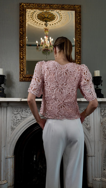 Ellie Lace Baby Pink Top