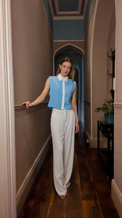 Eden White Trousers