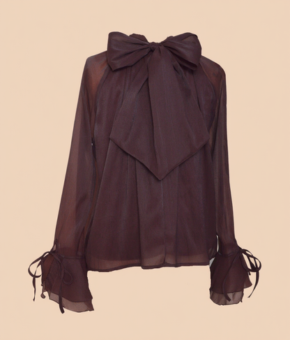 Elena Blouse in Chocolate