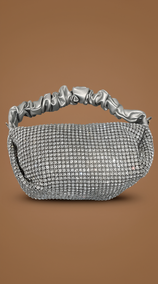 Elizabeth Clutch in Silver