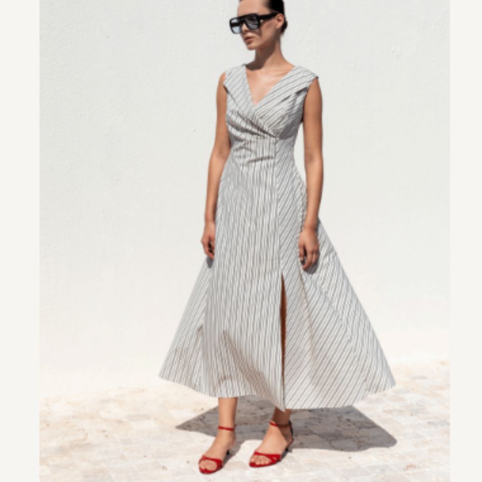 Kameya - Parker Dress in Ecru